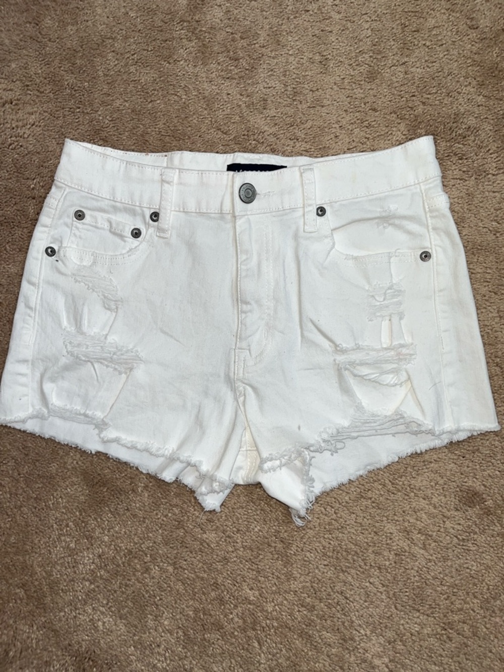 Aeropostale Women/Juniors White Denim Shorts 6